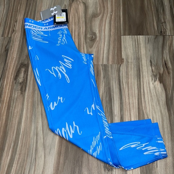 Girls Under Armour Crop Leggings - Picture 2 of 3